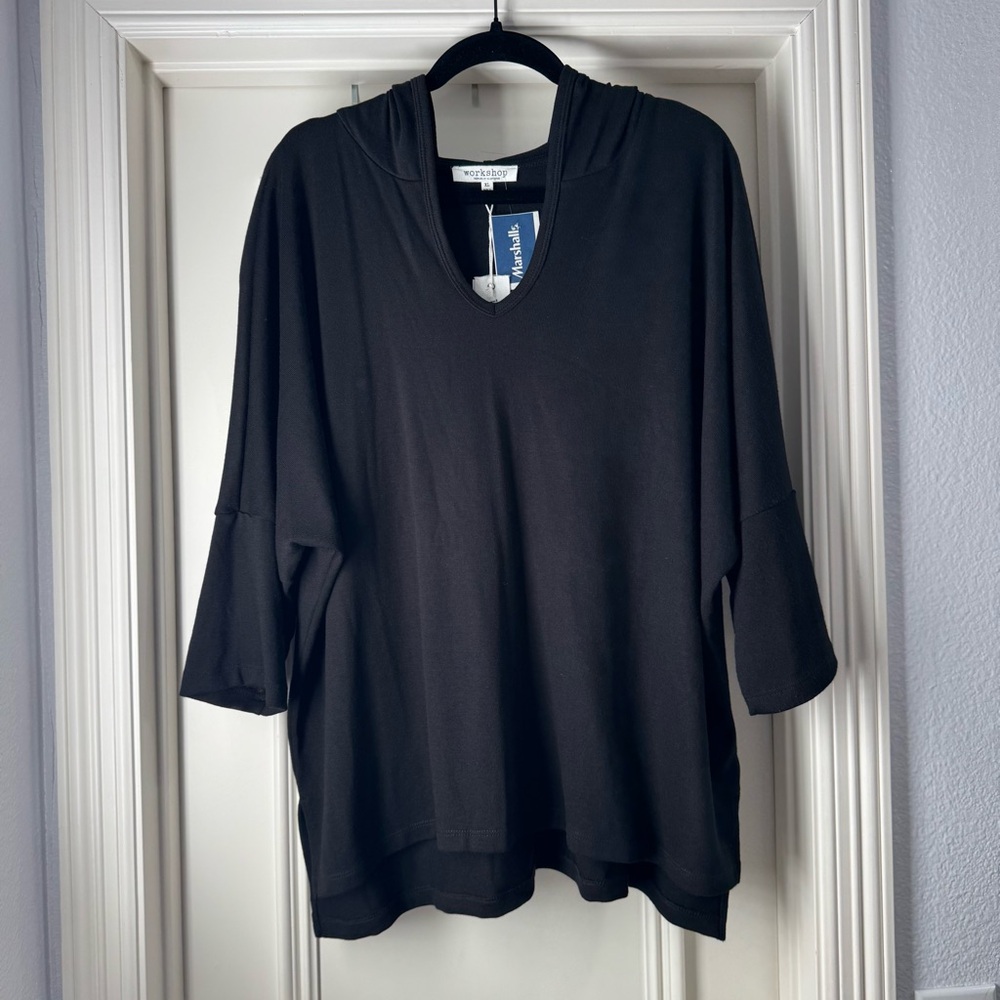 Black Hooded Sweatshirt